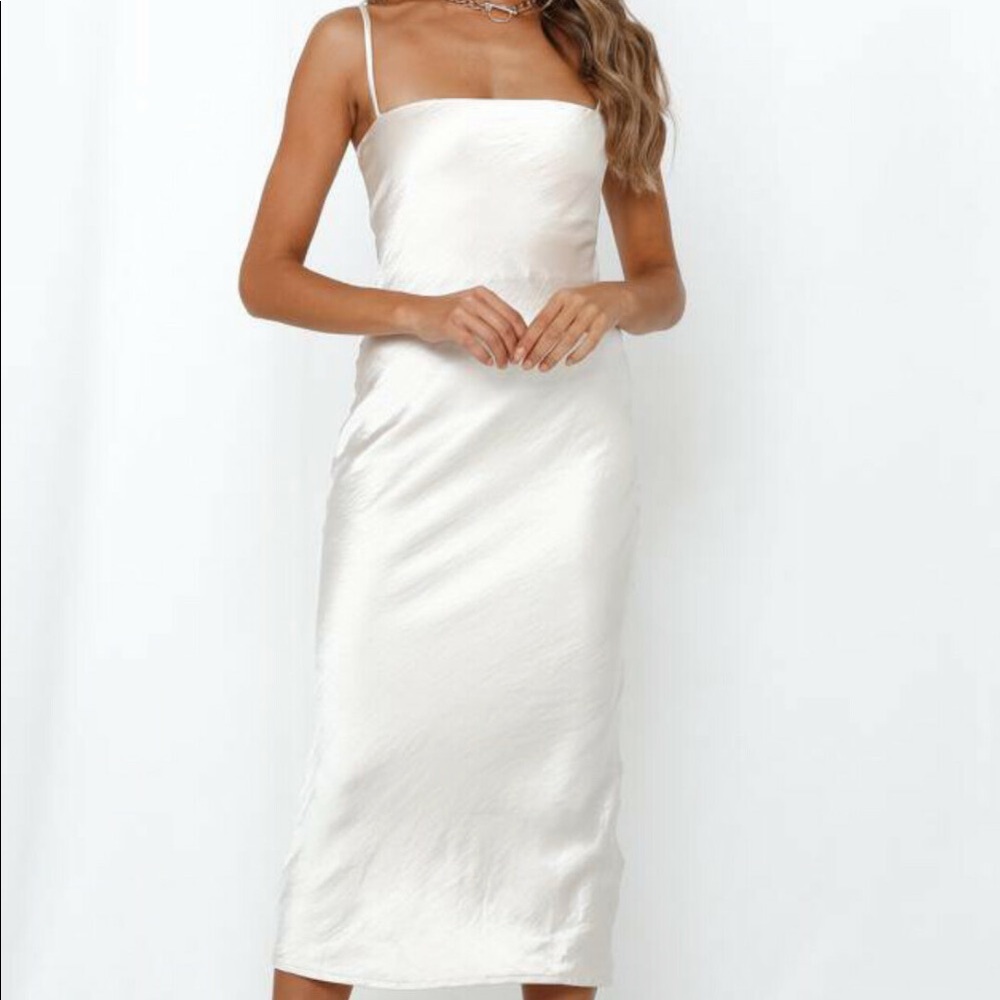 Gold Silk/Satin dress